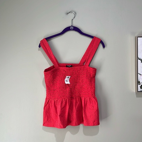 Express Tops - 🎆Express red printed tank